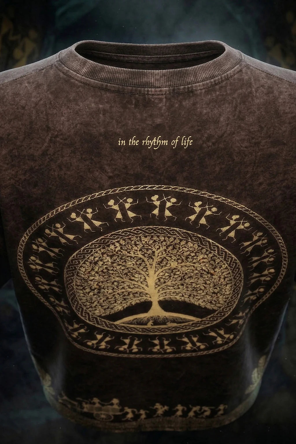 Rooted Brown Acid Washed Printed Exclusive T-shirt Epic Collection
