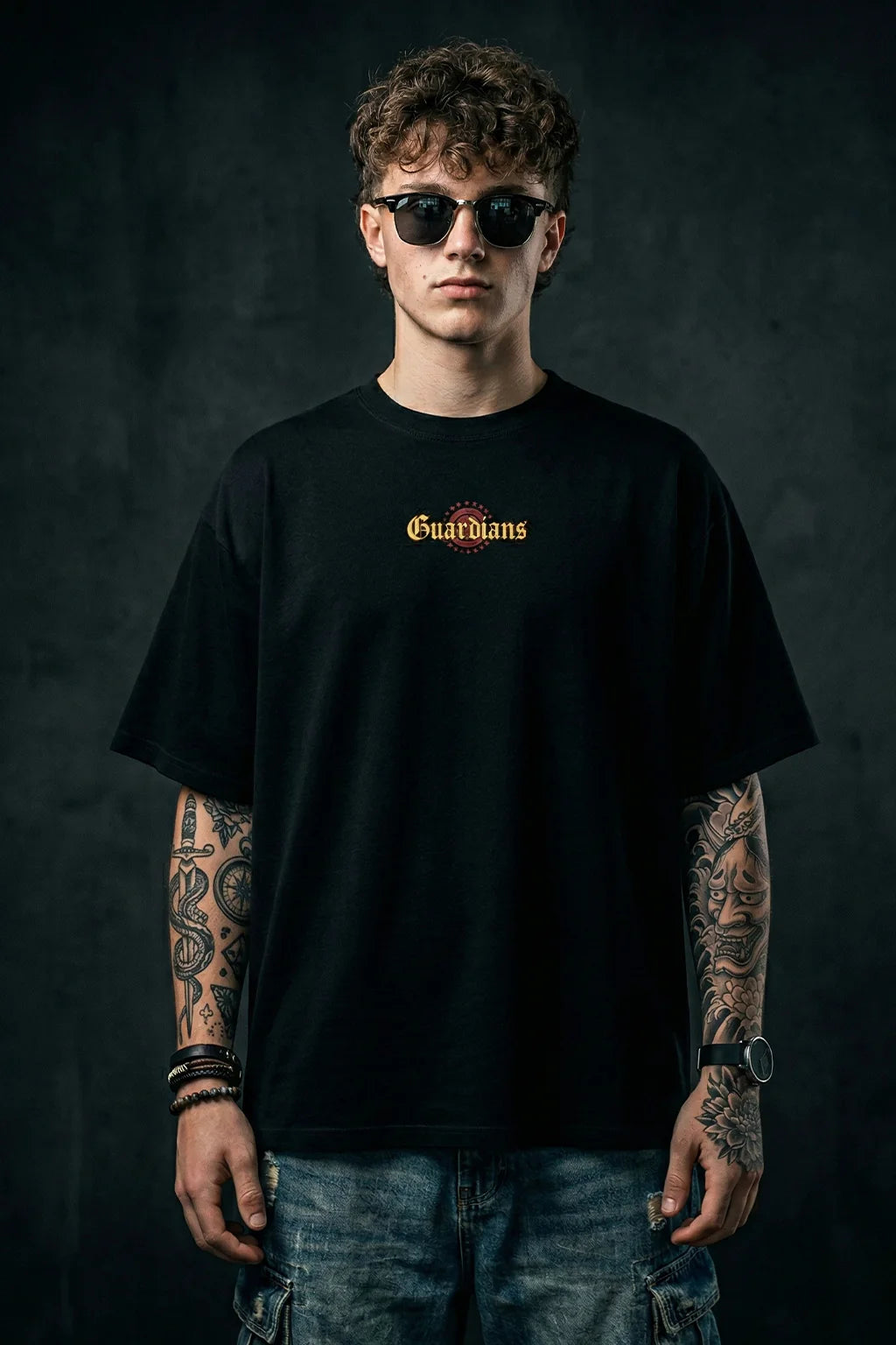 Guardians Black Printed Exclusive T-shirt Epic Collection