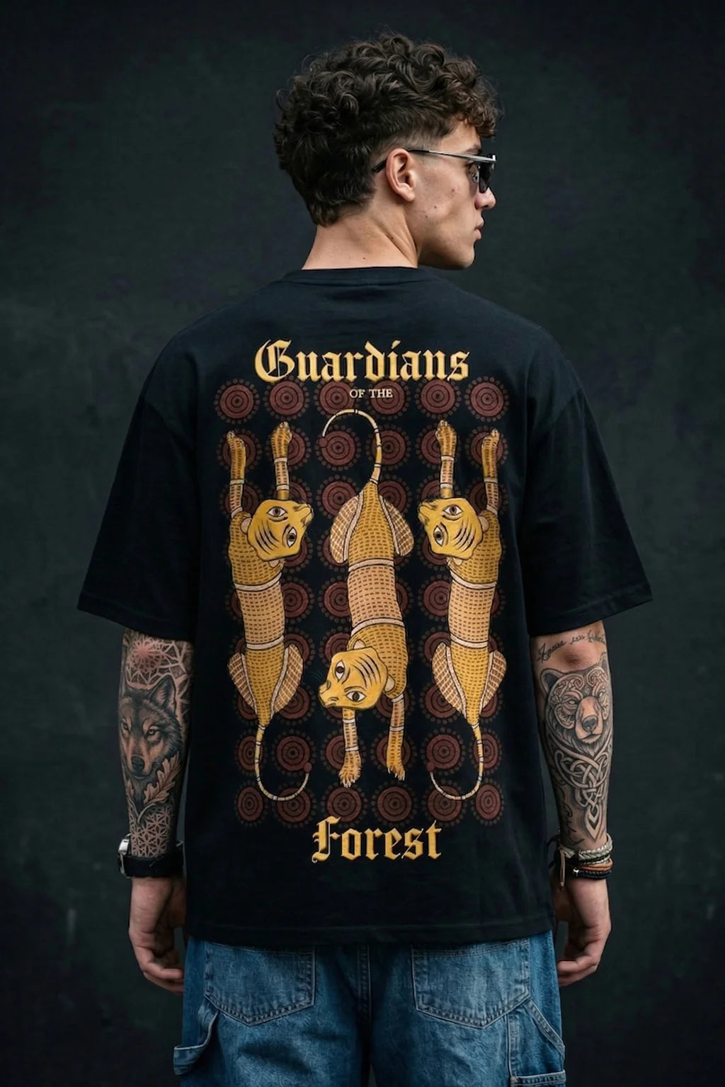 Guardians Black Printed Exclusive T-shirt Epic Collection