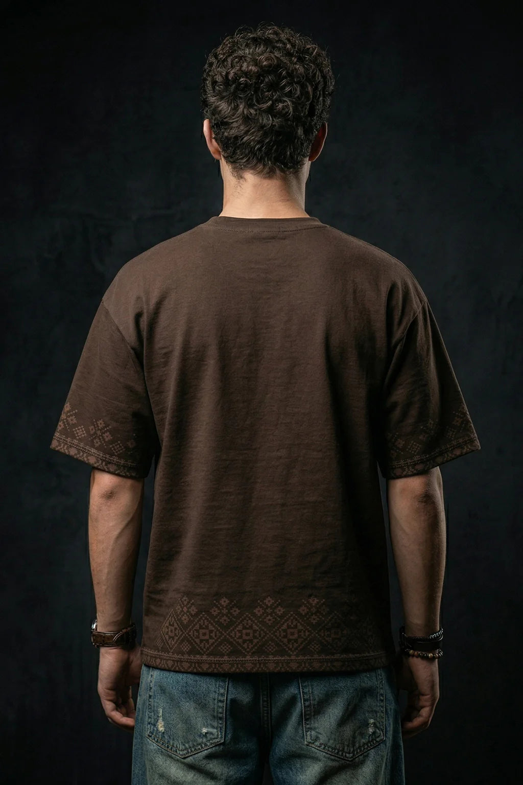 आर्य Brown Puff Printed Exclusive T-shirt Epic Collection